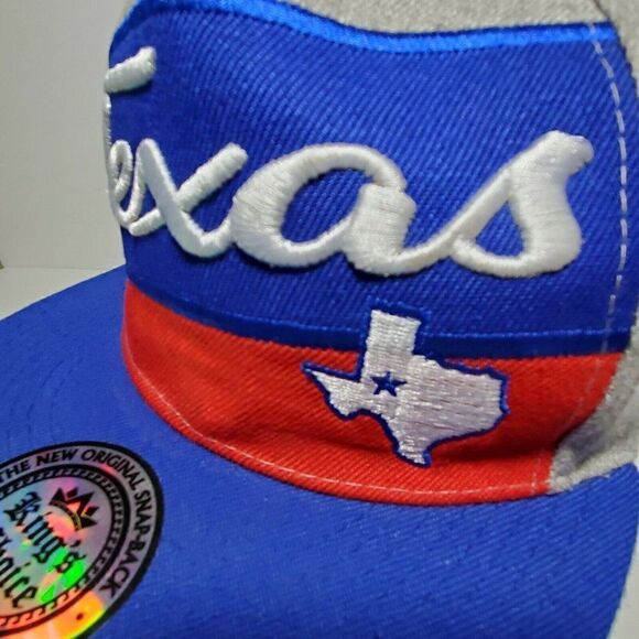 Malaki Texas Snapback Hat Flat Brim Kings Choice - Picture 2 of 12